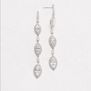 Marquise-Cut Cubic Zirconia Drop Earrings